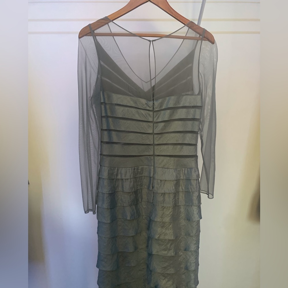 Adrianna Papell formal dress with ruffles